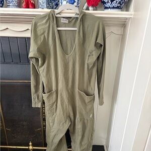 Free People Movement Hot Shot hooded onesie loden green